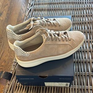 Cole Haan Women’s Beige and White Sneakers